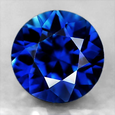 Genuine Pair Blue Sapphires .76cts 4.2 x 4.2mm Round VS1 Clarity