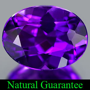 Genuine 100% Natural AMETHYST 1.19ct 8.0 x 6.1mm Oval