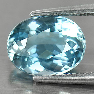 Genuine 100% Natural Blue Aquamarine 1.51ct 8.4 x 6.5mm Oval SI1 Clarity