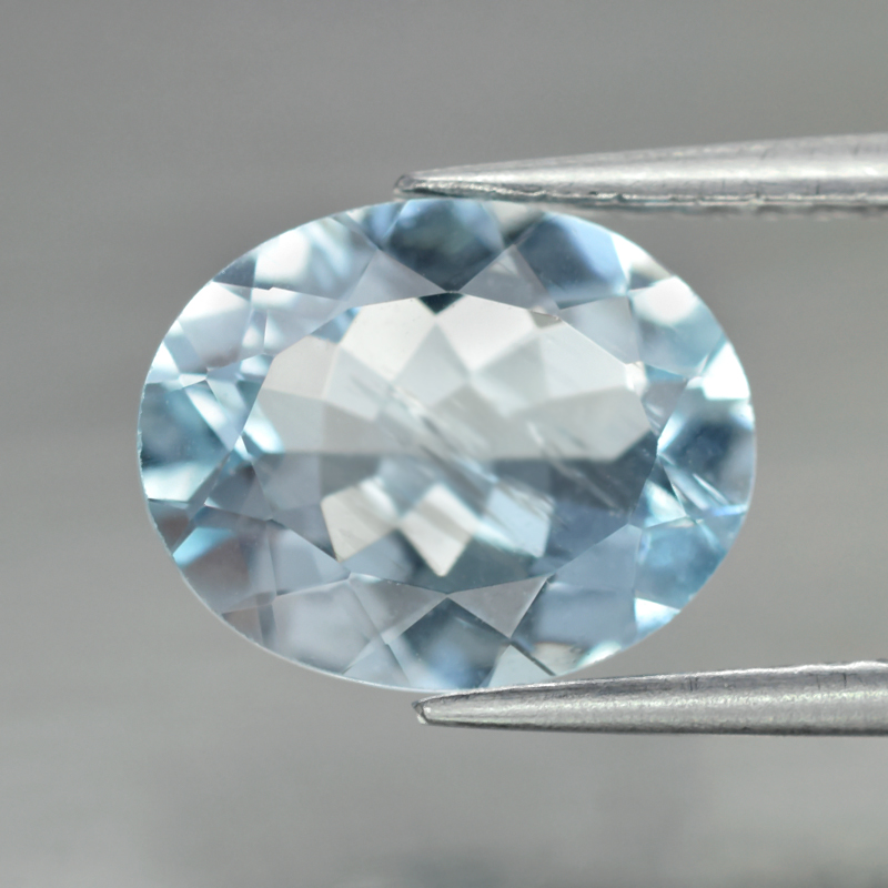 Genuine 100% Natural Aquamarine 2.00ct 10.0x7.8x4.3mm SI1 Brazil