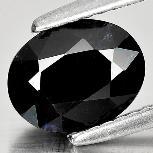 Genuine Black Sapphire 1.90ct 8.6 x 6.7mm Oval Opaque