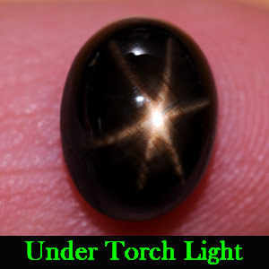 Genuine Black Star Sapphire 3.81ct 9.3 x 7.1 Madagascar