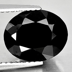 Genuine 100% Natural Black Spinel 3.38ct 10.5x8.6mm Opaque Thailand