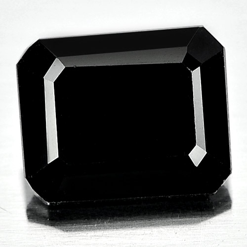 Genuine 100% Natural Black Spinel 4.12ct 10.0 x 8.2mm Octagon Opaque