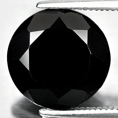 Genuine 100% Natural Black Spinel 5.47ct 11.0 x 11.0mm Round Opaque