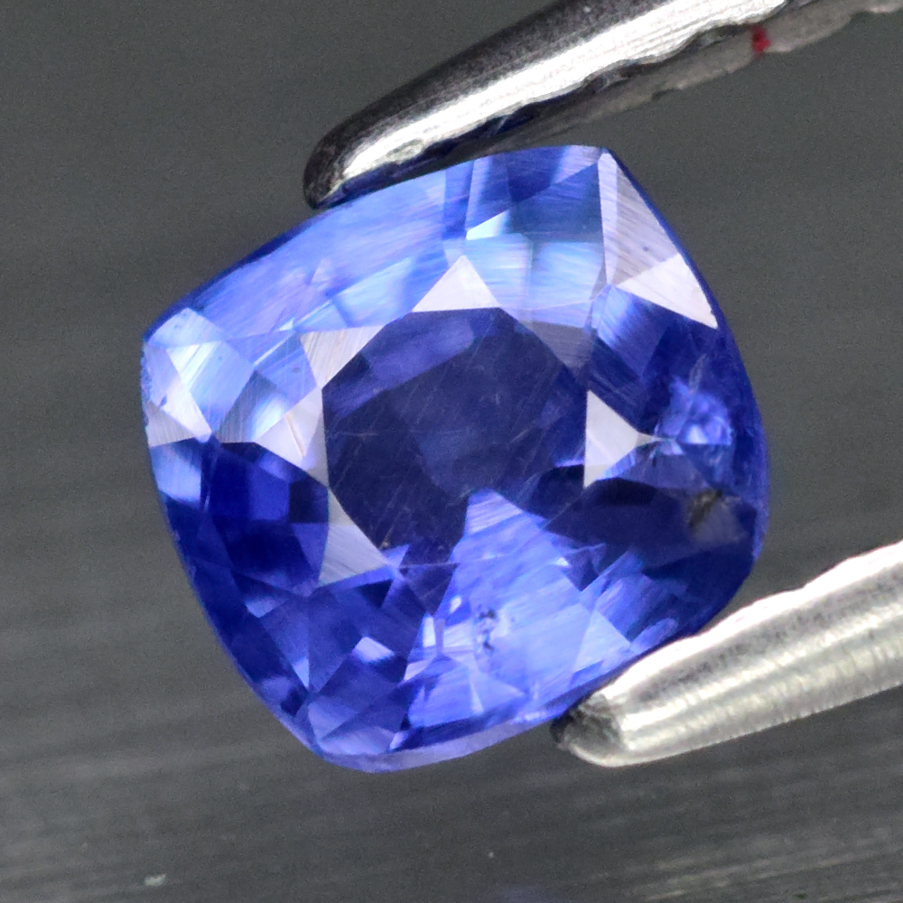 Genuine Blue Sapphire .57ct 4.8 x 4.7mm Cushion VS Clarity