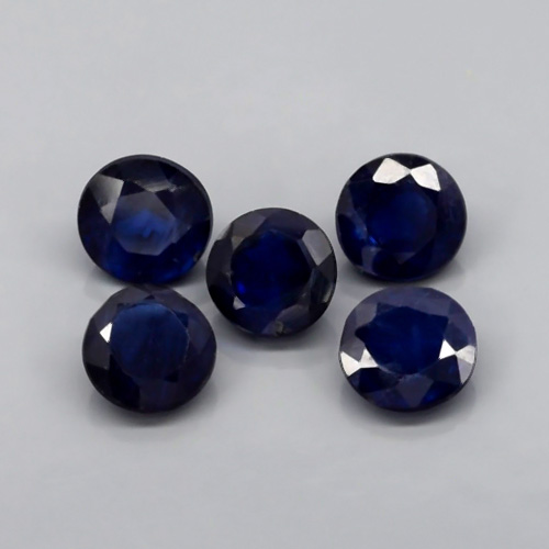 Genuine Blue Sapphires .62ct 5x5 SI1 Madagascar 