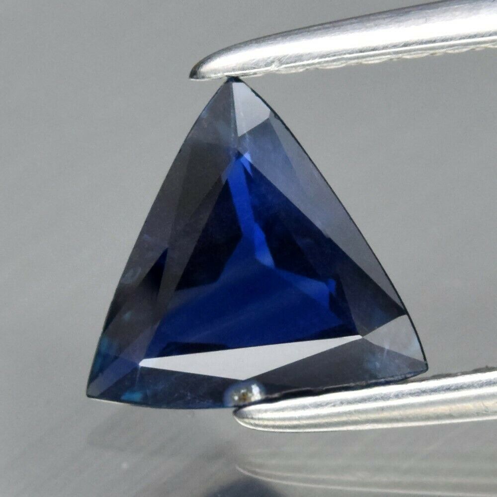 Genuine 100% Natural Blue Sapphire .72ct 6.7 x 6.5mm Trillion/Trilliant Cut VVS Clarity