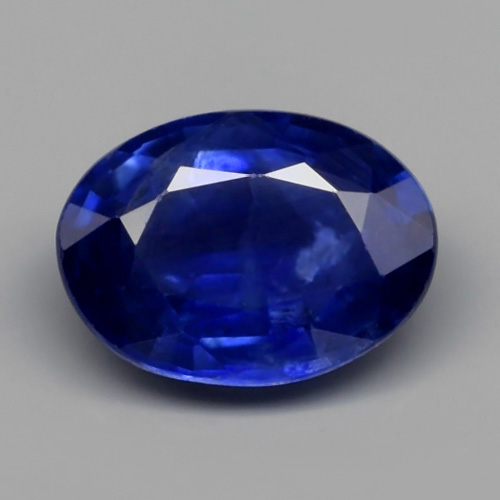 Genuine Blue Sapphire 0.83ct 6.5x4.8x2.7mm Oval SI1 Madagascar