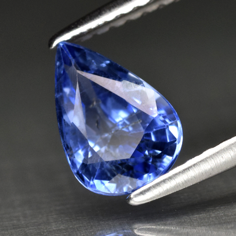 Genuine Blue Sapphire 1.06ct 8.0 x 5.5mm Pear SI1 Clarity Ceylon
