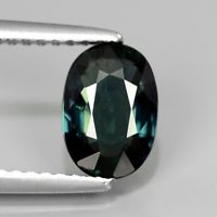 Genuine Green Sapphire 1.36ct 8x5.5x3.1mm SI1 Thailand