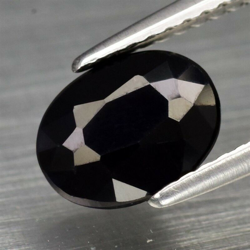 Genuine Dark Blue Sapphire 1.69ct 8.0 x 6.2mm Oval Opaque (Certified)