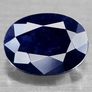 Genuine Midnight Blue Sapphire 1.75ct 8.1 x 6.2mm Oval Opaque