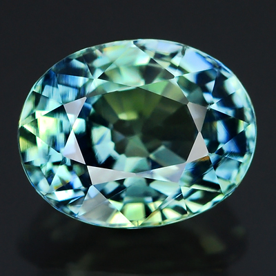 Genuine 100% Natural Bluish Green Sapphire 1.82ct 7.6 x 6.0mm Oval VS1 Clarity (Certified)