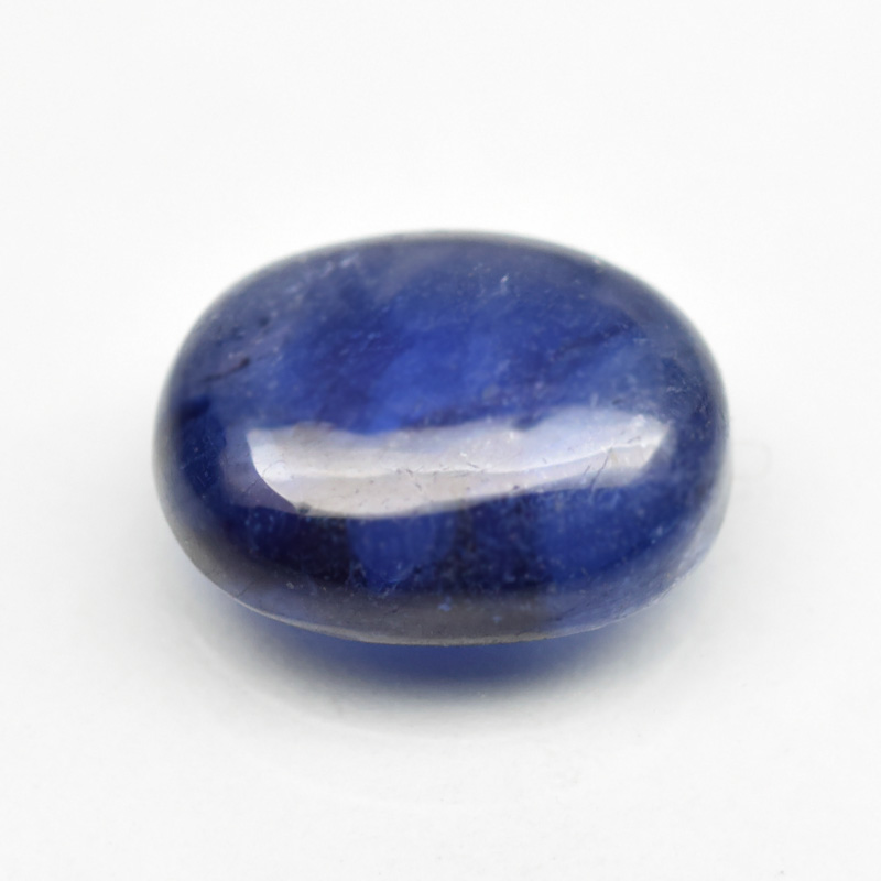 Genuine Cabochon Blue Sapphire 3.70ct 10.0x8.0x3.6mm SI2 Madagascar