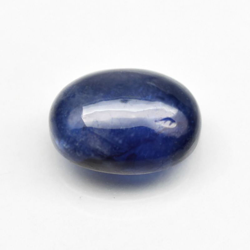 Genuine Cabochon Blue Sapphire 4.06ct 10.0x8.0x4.5mm SI2 Madagascar