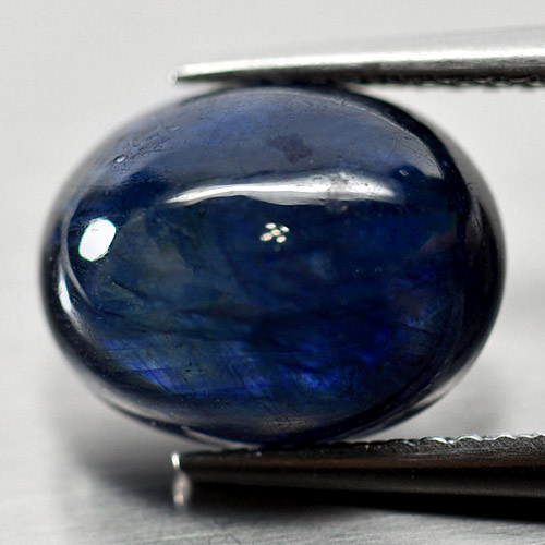 Genuine Cabochon Blue Sapphire 5.52ct 11.0 x 8.7mm Oval Opaque