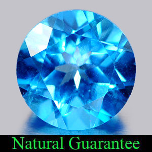 Genuine Blue Topaz 3.75ct 9.1 x 9.1mm Round VS1 Clarity