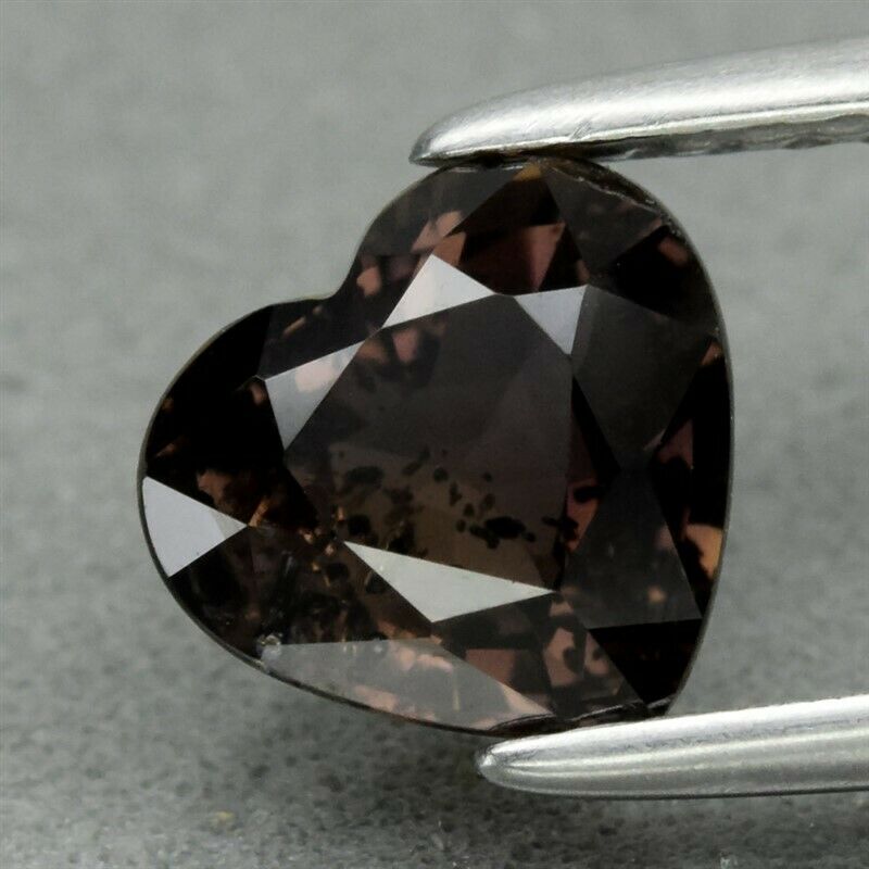 Genuine 100% Natural Brown Sapphire 1.28ct 6.6 x 6.0mm Heart SI1 Clarity