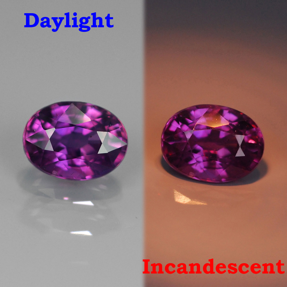 Genuine 100% Natural Color Change Sapphire .45ct 5.0x3.7x2.6 SI1 Madagascar