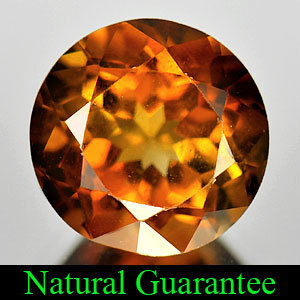 Genuine 100% Natural Champagne Topaz 3.38ct 9.0 x 9.0 x 5.8mm Brazil SI