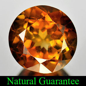 Genuine 100% Natural Champagne Topaz 3.38ct 9.0 x 9.0 x 5.8mm Brazil SI