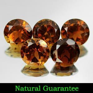 Genuine 100% Natural Champagne Topaz 1.02ct 6.0 x 6.0 x 3.9mm Brazil SI