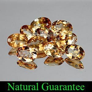 Genuine 100% Natural Champagne Topaz .87ct 7.0 x 5.0 x 3.0mm Brazil SI