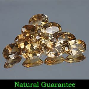 Genuine 100% Natural Champagne Topaz 0.88cts 7.0 x 5.0mm Brazil VS1