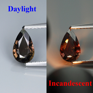 Genuine 100% Natural Color Change Sapphire .85ct 7.7 x 4.9mm Madagascar SI1