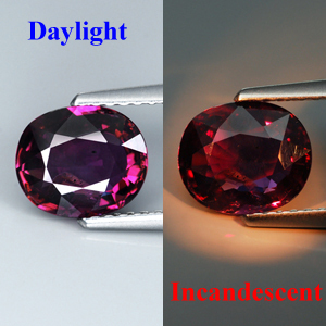 Genuine 100% Natural Color Change Sapphire 1.66ct 8.1 x 6.8mm SI