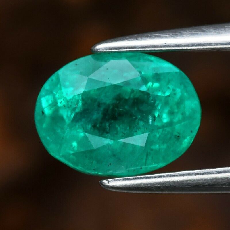 Genuine 100% Natural Emerald 1.01ct 6.8 x 5.2mm Oval SI1 Clarity
