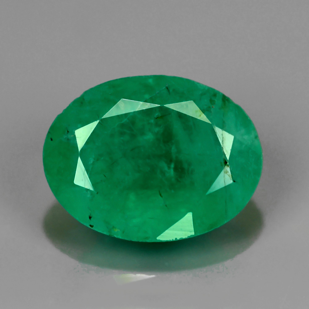 Genuine 100% Natural Colombian Emerald 1.63ct 9.0 x 7.0mm Oval SI2 (Certified)