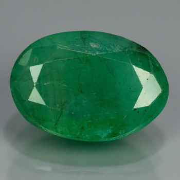 Genuine 100% Natural Emerald 2.19ct 10x7x4.3 I2 Pakistan UN (oiled)