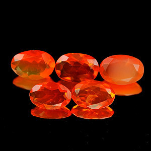 Genuine 100% Natural Fire Opal .22ct 6.1 x 4.1 x 2.5mm Mexico VVS