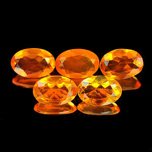 Genuine 100% Natural Fire Opal .26ct 6.2 x 4.2 x 2.4mm Mexico VVS