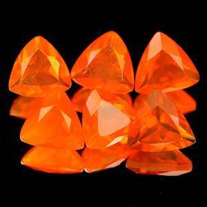 Genuine 100% Natural Fire Opal .26ct 5.1 x 5.1 x 2.9mm Mexico VVS
