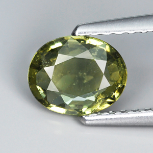 Genuine Green Sapphire .82ct 6.9 x 5.6mm SI