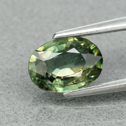 Genuine 100% Natural Green Sapphire .76ct 6.6 x 4.7mm Oval SI1 Clarity