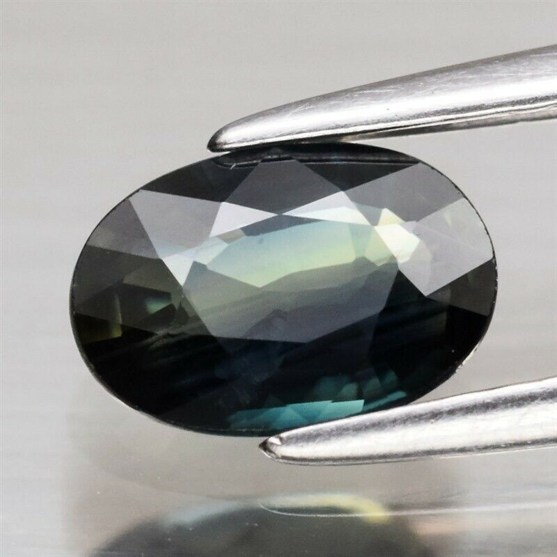 Genuine 100% Natural Green Sapphire .96ct 7.0 x 5.0mm Oval SI1 Clarity