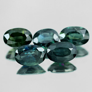Genuine Green Sapphire .59ct 5.8 x 4.0 x 3.0mm Thailand VS1