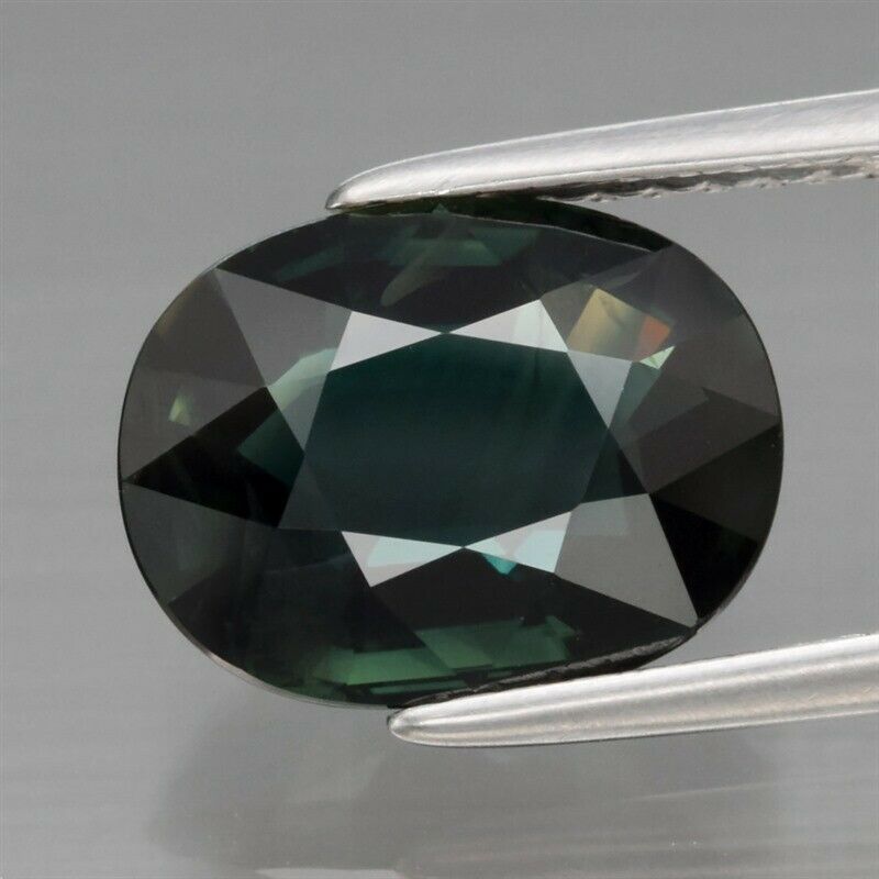 Genuine Bluish Green Sapphire 3.44ct 10.0 x 7.8mm Oval VVS Clarity