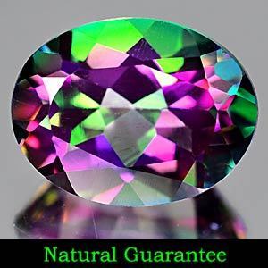 Genuine Mystic Green Topaz 2.14ct 9.0 x 6.9mm Oval VVS Clarity