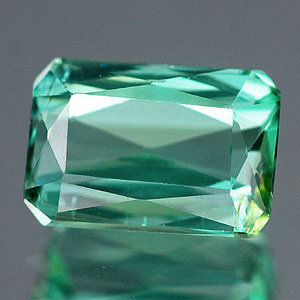 Genuine 100% Natural Green Tourmaline 1.21ct 7.2 x 5.0mm Octagon VS1 Clarity