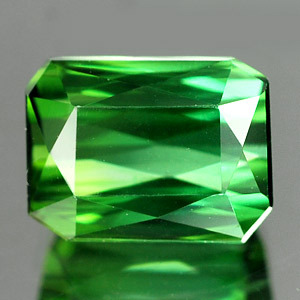 Genuine 100% Natural Green Tourmaline 1.63ct 7.2 x 5.5mm  VVS
