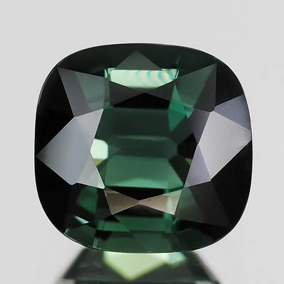 Genuine 100% Natural GREEN TOURMALINE 1.76ct 7.2 x 6.9mm Cushion Cut