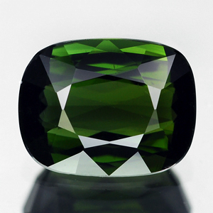 Genuine 100% Natural GREEN TOURMALINE 1.84ct 8.4 x 6.6 x 4.1mm Cushion