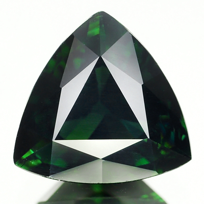 Genuine 100% Natural Green Tourmaline 3.10ct 10.0 x 9.8mm Trillion Cut SI1 Clarity