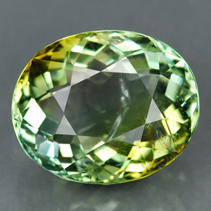 Genuine 100% Natural Greenish Yellow Tourmaline 3.48ct 10.1 x 8.4mm SI1