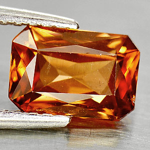 Genuine 100% Natural Imperial Zircon 1.67ct 7.8 x 5.3mm Octagon SI1 Clarity